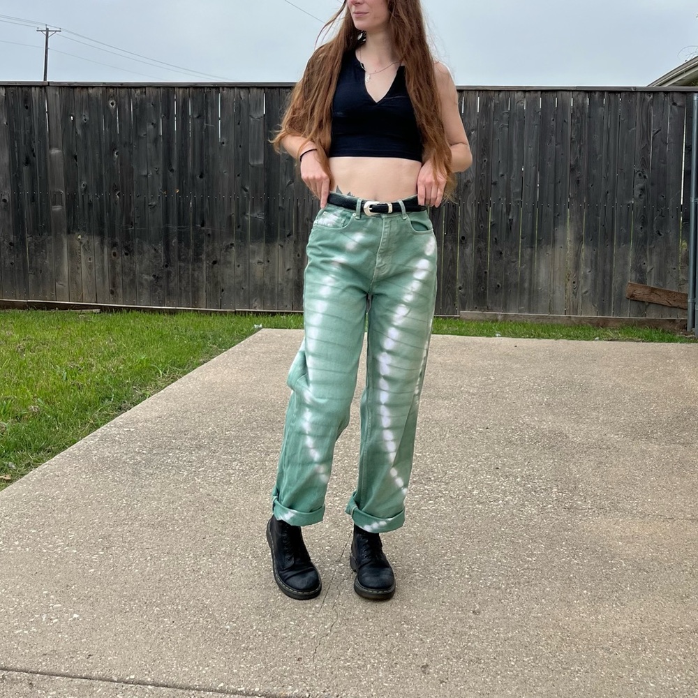 Tie Dye Baggy Jeans